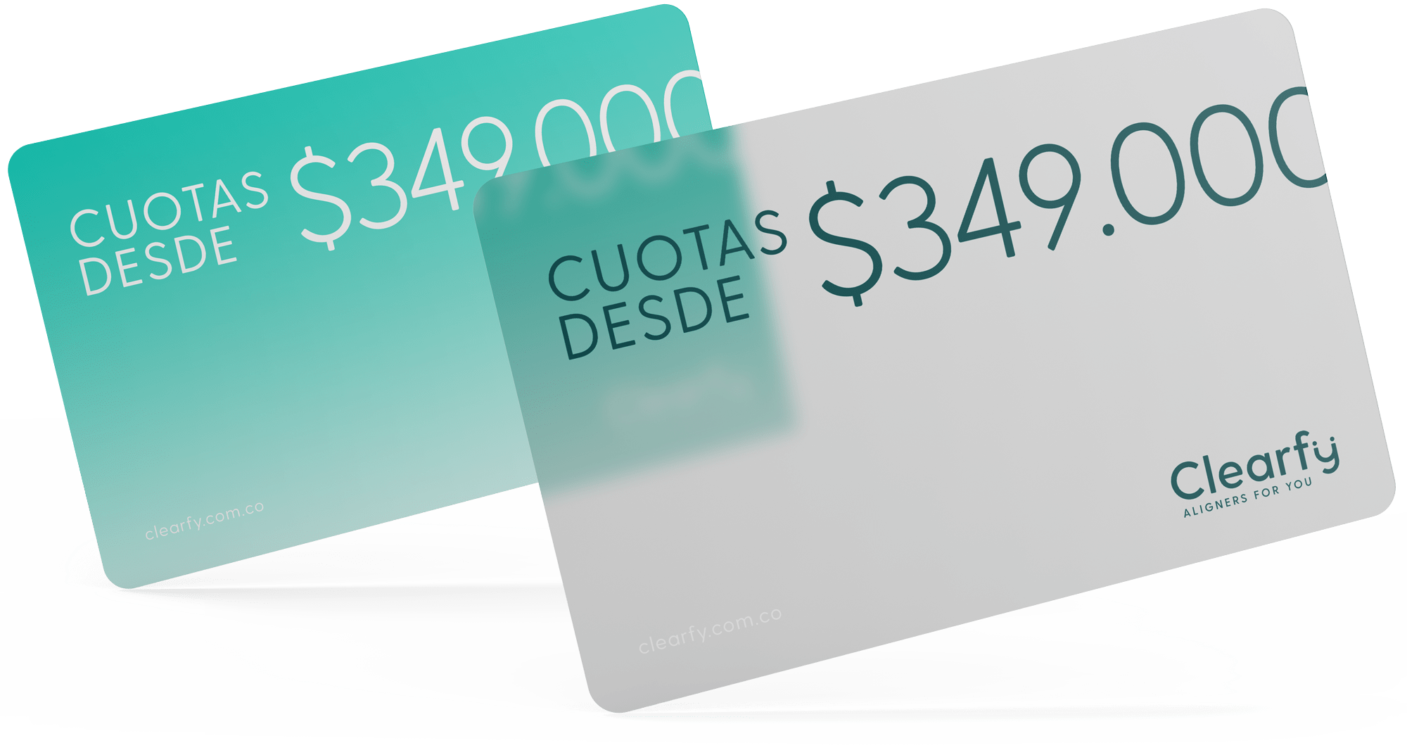 tarjetas precio clearfy colombia